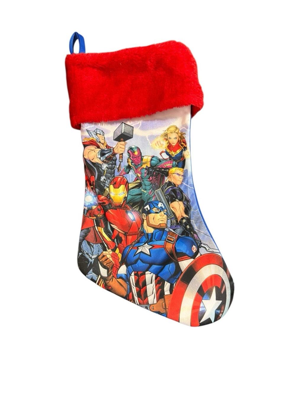 Marvel Avengers 15” Christmas Stocking Captain Marvel Iron Man Thor Vision